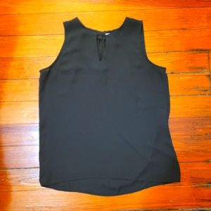 Black Keyhole Blouse